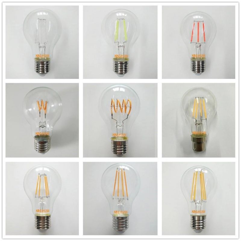 A60 Amber Clear 4W 6W Hot Selling E27 LED Bulb