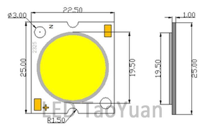 60W High Power LED COB Chip