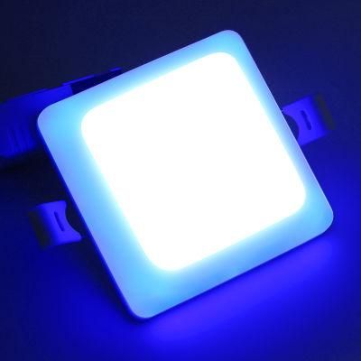 Keou Square Lamp Bi-Color 24W LED Double Color Frameless Panel Light with 18W+6W