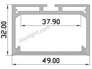 Linear Aluminum LED Profile (49*32mm)