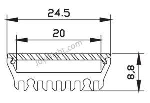 Linear Aluminum LED Profile (25*8mm)