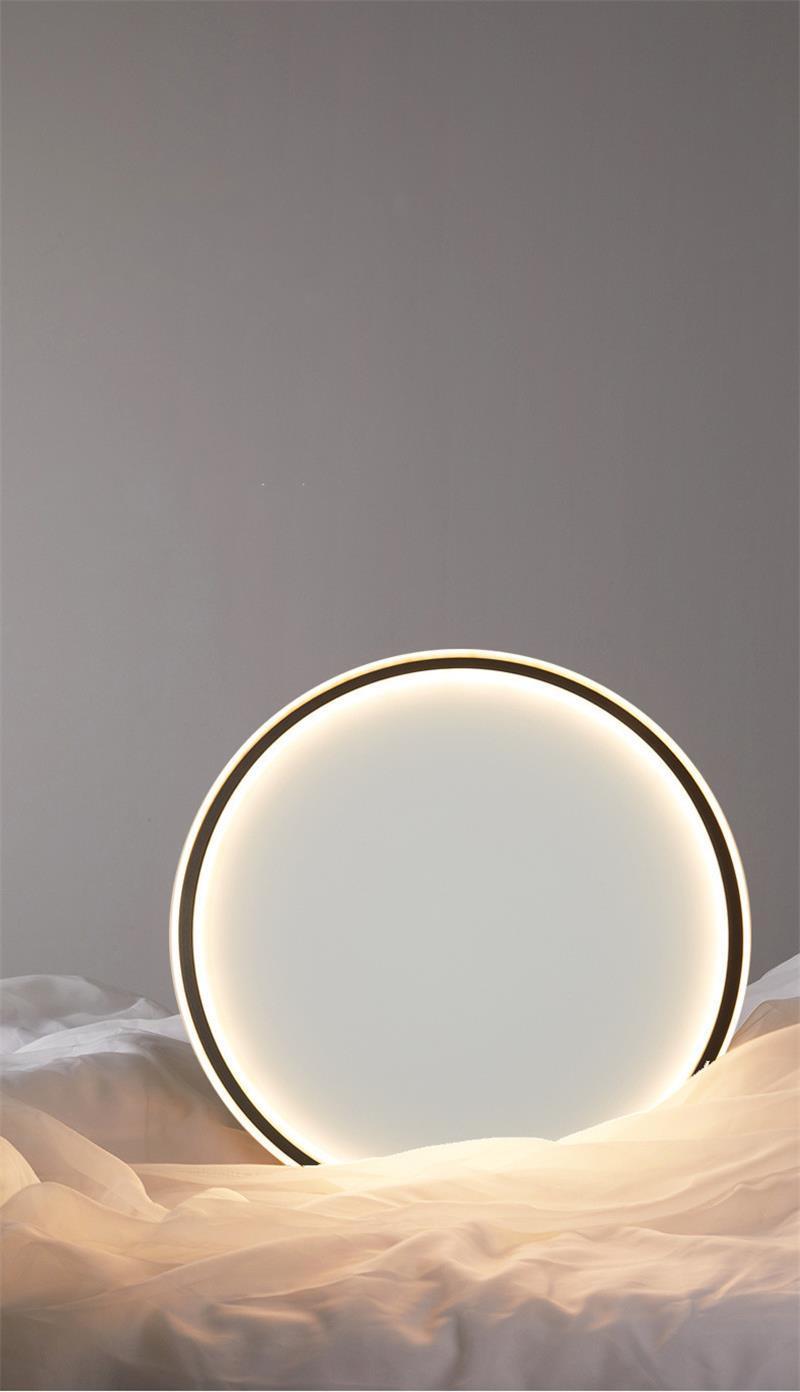 Ultra-Thin Bedroom Lamp Ceiling Lamp Simple Modern LED Nordic Minimalist Round Room Lamp Creative Net Red Bedroom Wall Lamp