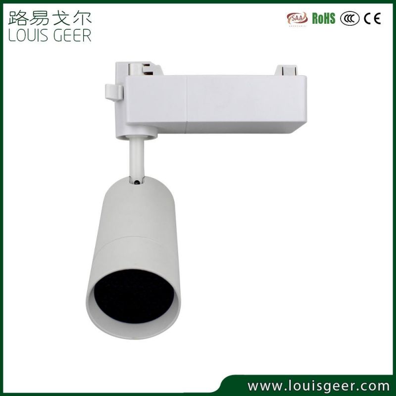 Best Selling Focus Adjustable LED Track Lights Fixture 15W 18W 10/23/36 Degree Shop Commercial Rail System Zoomable Track Lights
