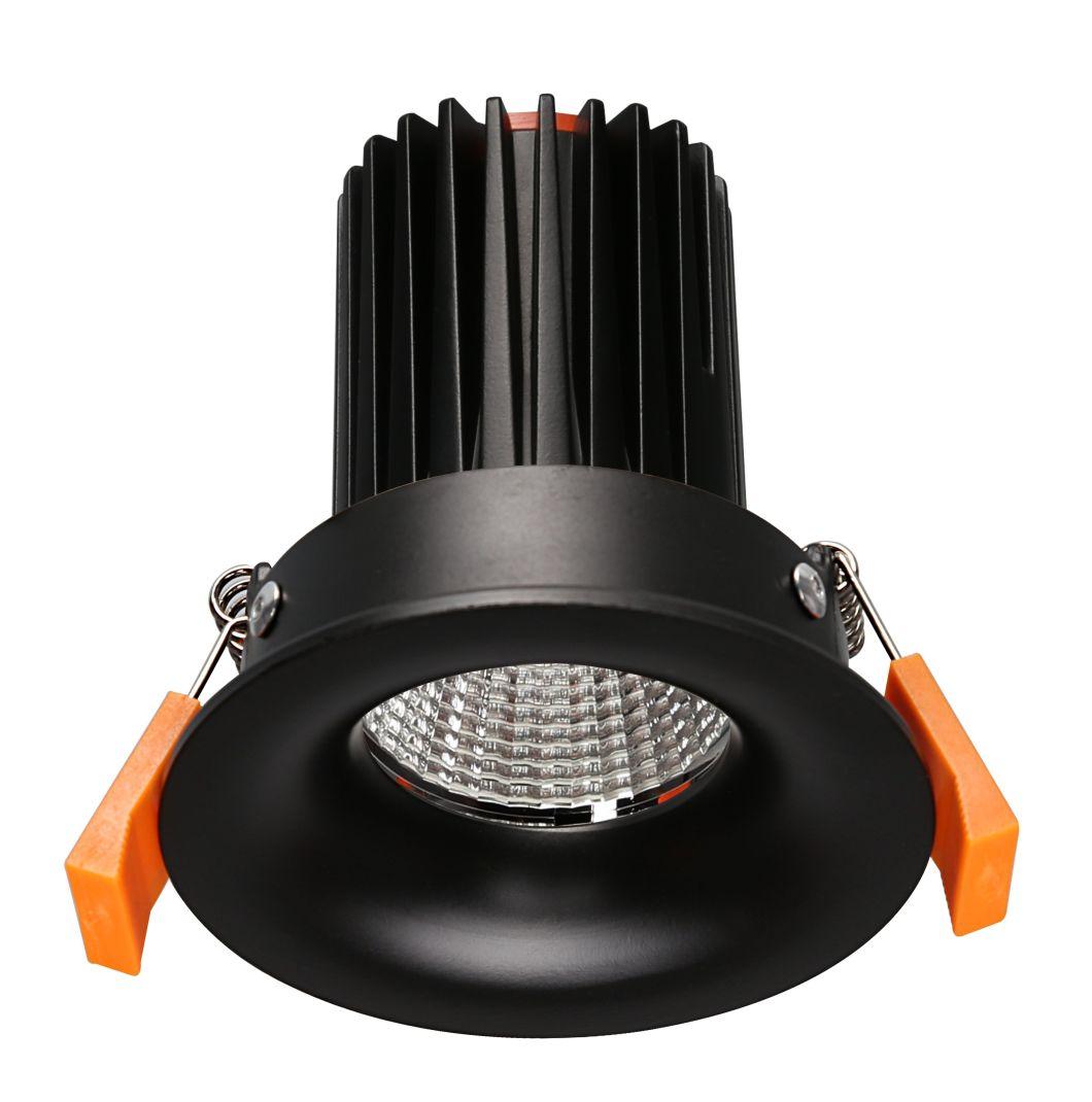Black Color LED Downlight Fitting Recessed Plus X Series COB LED Module