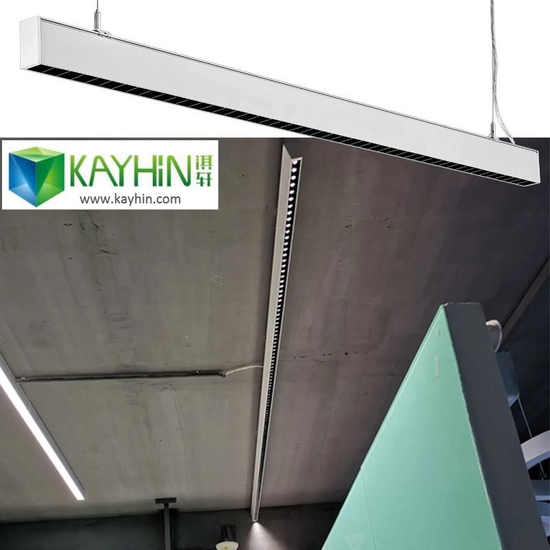 Quality Supplier Indoor Hospital Hotel 30watt 40watt Linear Pendant Strip Light LED Batten Linear Down Light