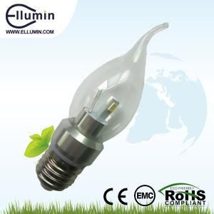 High Quality CE RoHS Candle Light E27 LED 3W