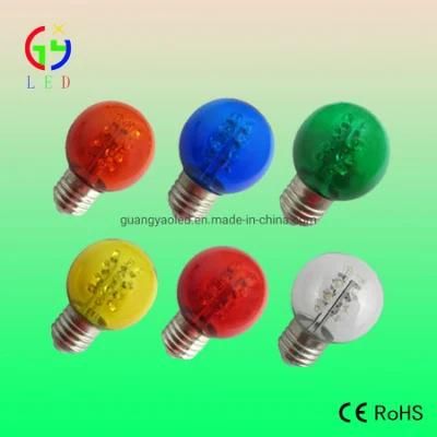 LED G50 Multiple Colored Bulbs