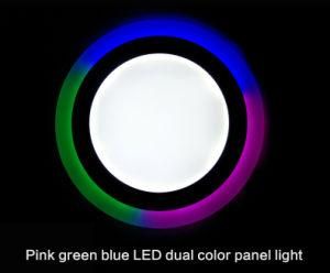 OEM 6W 9W 12W 15W 18W 24W Round Square Customized Shape Recessed Surface Ultra Slim Colorful ED Recessed Panel Light