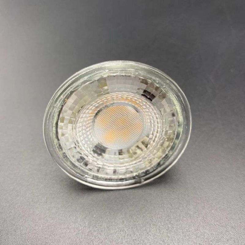 New Product Hot Sale Transparent LED Bulb Light GU10 38 Degree Glass Housing LED Lamp Light 5W LED Bulb with CE RoHS ERP Approval for Indoor Lighting