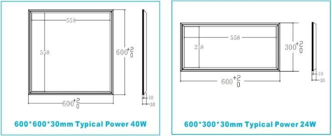 High Quality TUV Ce&RoHS Dimmable 40W LED Panel Light