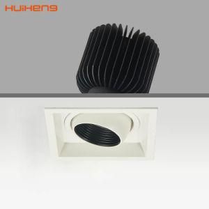 Dimmable LED 30W COB Grille Square Spot Downlight