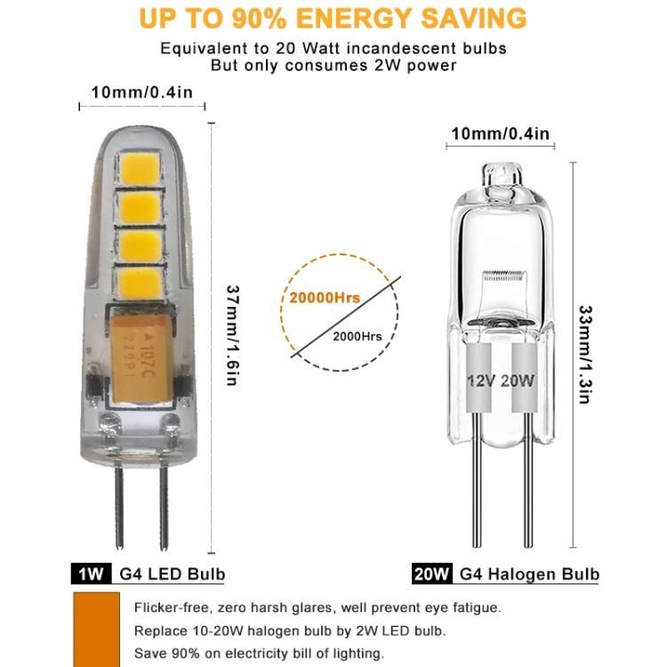 Chandelier Application AC12V Bi Pins G4 LED Light