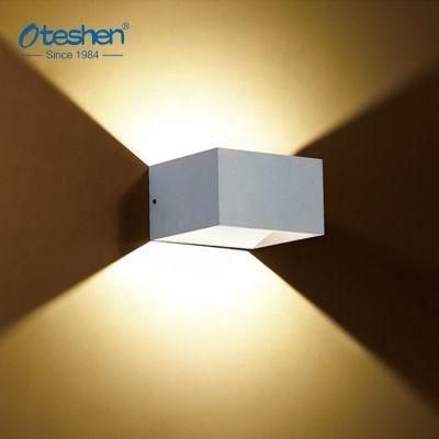 Square LED Aluminum up and Down Wall Light Art Modern Washer Surface Mount LED Indoor Wall Light 8W