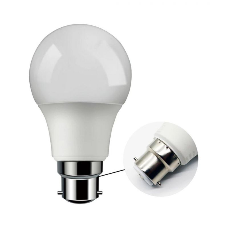 Factory Price A60 9W B22 E27 Plastic Aluminum LED Bulb Light Energy Saving Lamp for Indoor Using with CE RoHS ERP Approval