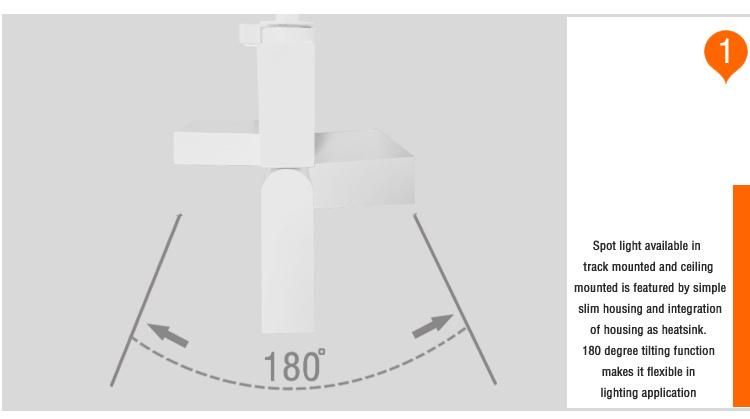 6W Linear Ceiling Spotlight Adjustable LED Surface Mounted Light