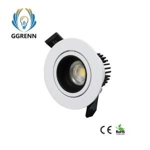 White LED Factory Ce 3W, 5W, 7W Wholesale Recessed LED COB Ceiling Downlight for Hotel/Shopping Mall/Musem/Bathroom