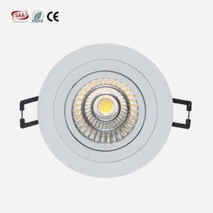 Aluminum Diameter 92mm Cutout 78mm COB 7W 9W LED Ceiling Spotlight for Museum