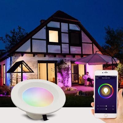 RGB WiFi 4inch 10W Smart Down Light for Bedroom