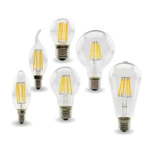 Retro Edison E27 E14 Lamp, LED Filament Bulb Lamp, 220V-240V C35 G45 A60 St64 G80 G95 G125 Glass Bulb, Vintage Light Candle