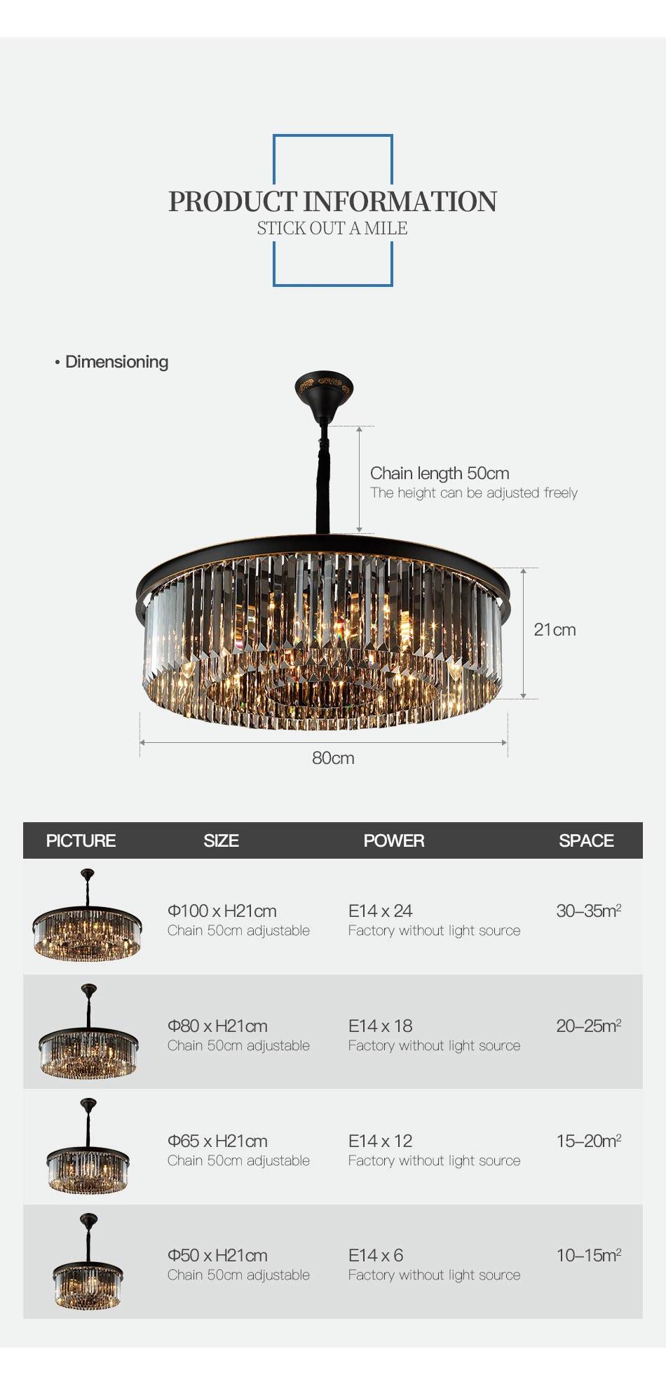 Hot Selling Stainless Steel LED Crystal Ceiling Pendant Lamp Dining Room Modern Chandelier Light