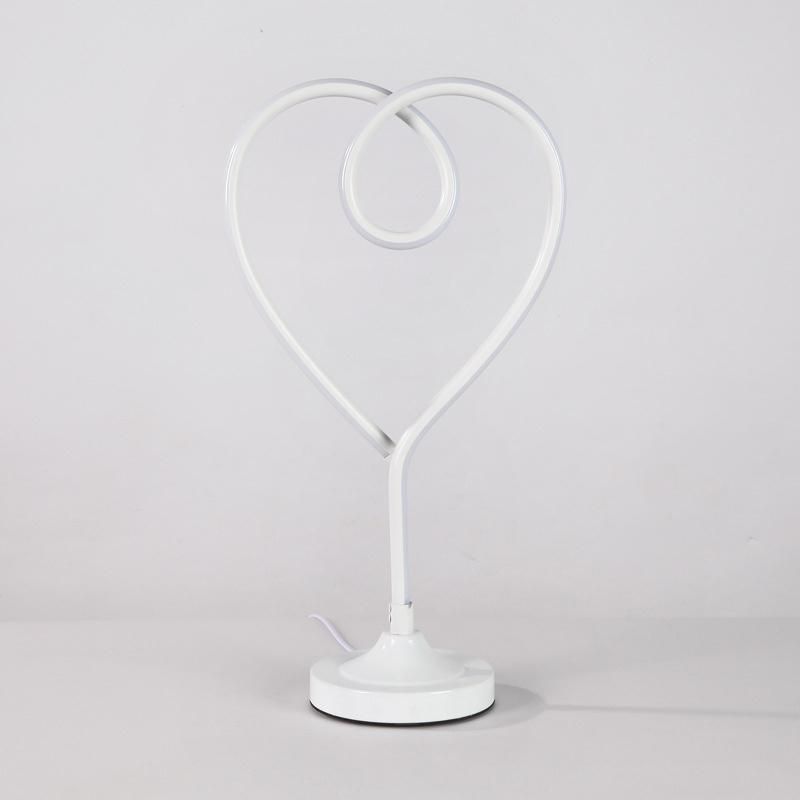 Nordic Table Lamp Bedside Art Love Decoration LED Reading Lighting