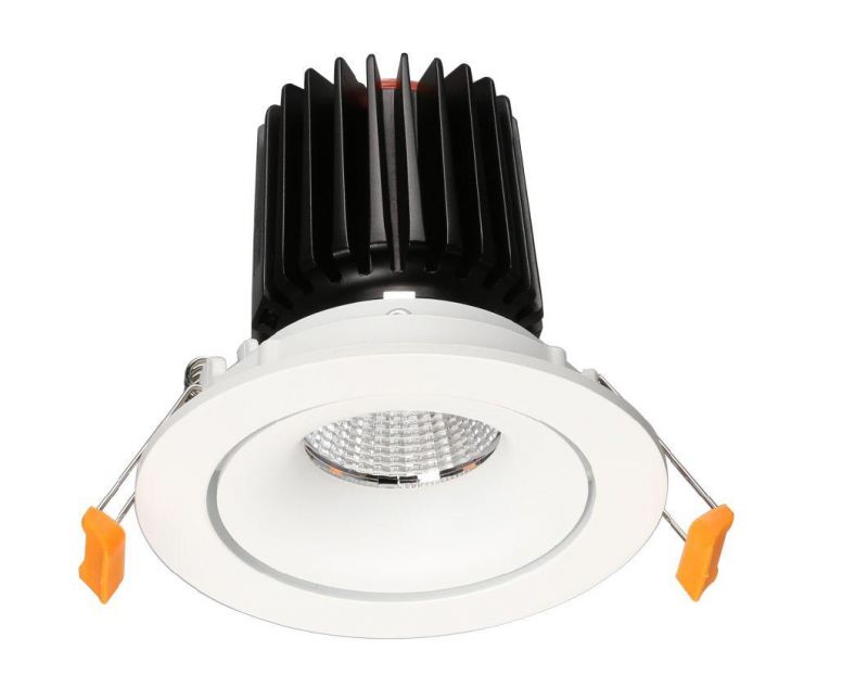 White Recessed Aluminum MR16/GU10 Downlight Housing Plus High Power Module