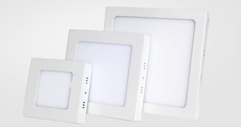 Surface Mounted Fixtures Cheapest 18W Round Square White Aluminium Modern IP44 LED Ceiling Light Lamp