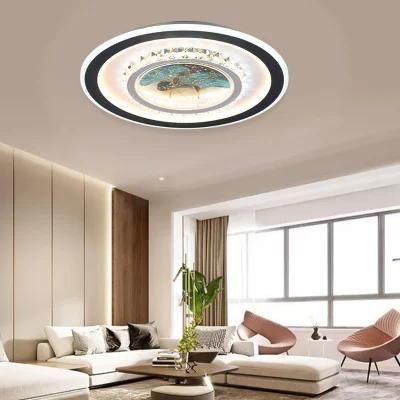 Dafangzhou 152W Light Outdoor Lighting China Manufacturers Wood Flush Mount Light Iron Frame Material Ceiling Light Applied in Washroom