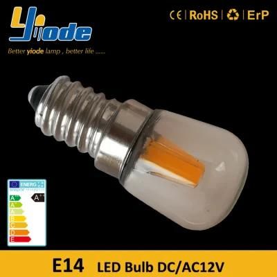 Glass Cover 12V-24V Dimmable 3000K 2W E14 LED Lamp