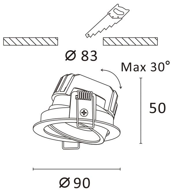 R6962 Modern Style Cobled 6W/10W/15W Available LED Spotlight