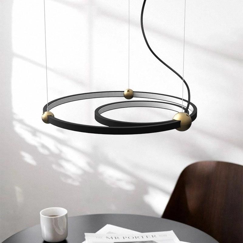 Masivel Lighting Modern Ring LED Pendant Light for Kitchen Decorative Chandelier Light