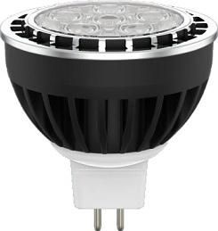 Quickly Heat Dissipation Aluminum Black Housing MR16 LED Spot Light Bulb