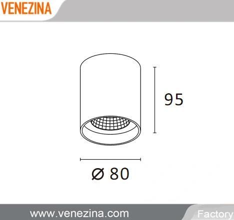 IP44 Ceiling Surface Mounted Light COB LED Down Light 5 Year Warranty
