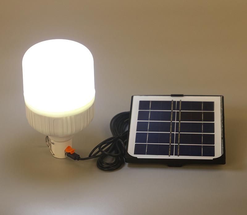 30W Portable Rechargeable LED T Bulb Solar Energy Charging