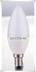 E27 E14 4W SMD White LED Bulb High Quality High Power LED Lamp LED Light LED Ligthing LED Bulb Light for Indoor with CE RoHS (LES-C37B-4W)