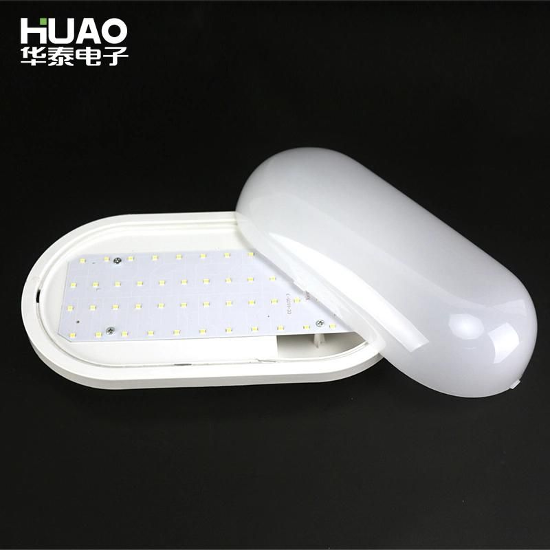 Frame Housing Cover with OEM Brand Packing IP65 Waterproof Ceiling Light 15W 20W Circle Oval Moisture-Proof LED Lamp