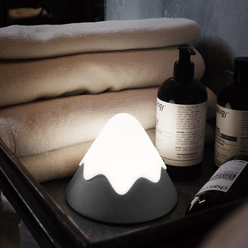 Snow Mountain Creative Lovely Bedroom Bedside Sound Control Light LED Charging Baby Baby Nursing Eye Protection Small Table Lamp