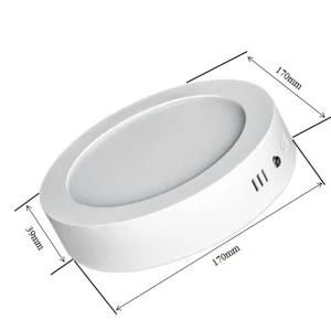 LED Factory Lighting Housing SMD 12 W Surface Mounted Round Ceiling SKD Panel Light Price 18W
