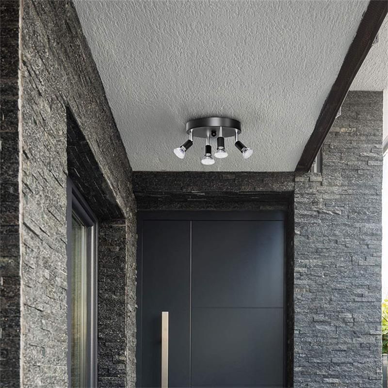 Modern Minimalist Black Three-Head Four-Head Ceiling Lamp Indoor Corridor Aisle LED Spotlight