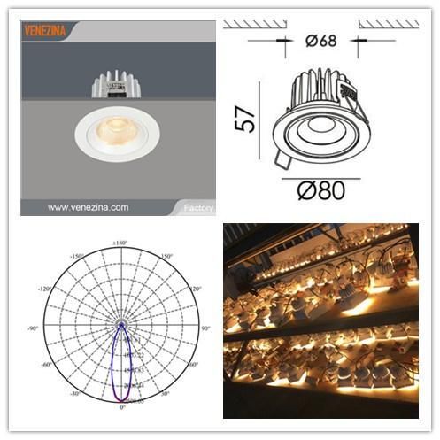 R6256 6W /10W 1199lm COB LED Aluminum Commercial LED Downlight