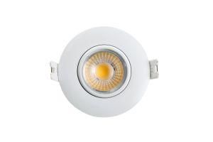 ETL Energy Star AC120V 8W LED Gimbal Downlight 38 Degree