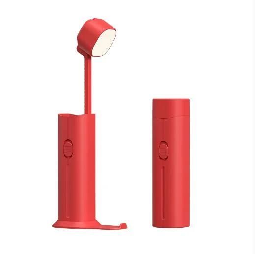 Creative Stretch Protect Eyes Reading Mini Desk Lamp with Cell Phone Holder