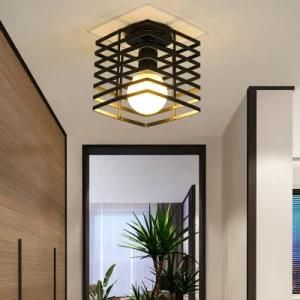 Retro Vintage Ceiling Light Cozy Decor for Bed Corridor Dining Room Loft Black 110V 220V E27 Fitting