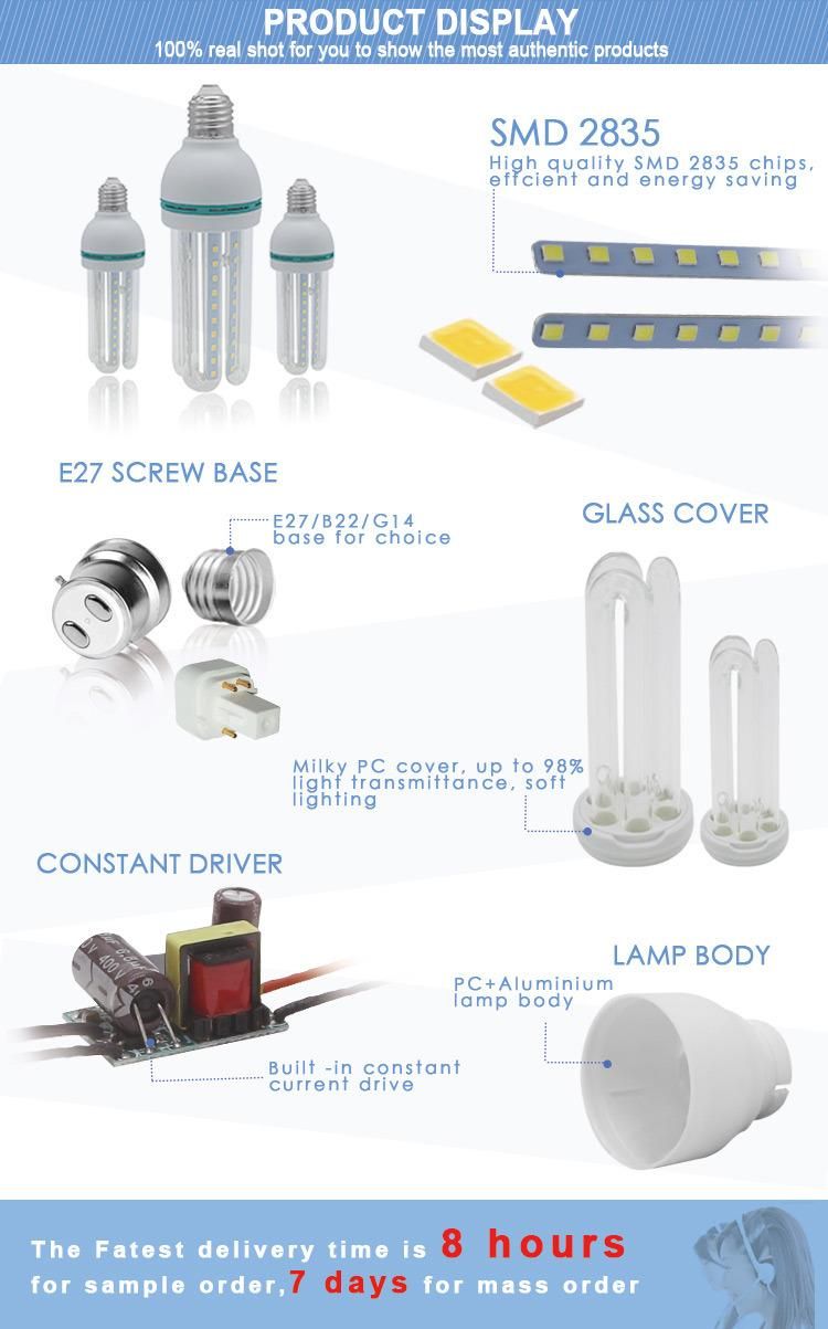 Manufacturer Wholesale Energy Saving Light Base B22 E27 5W 9W 12W 16W 4u LED Lamp