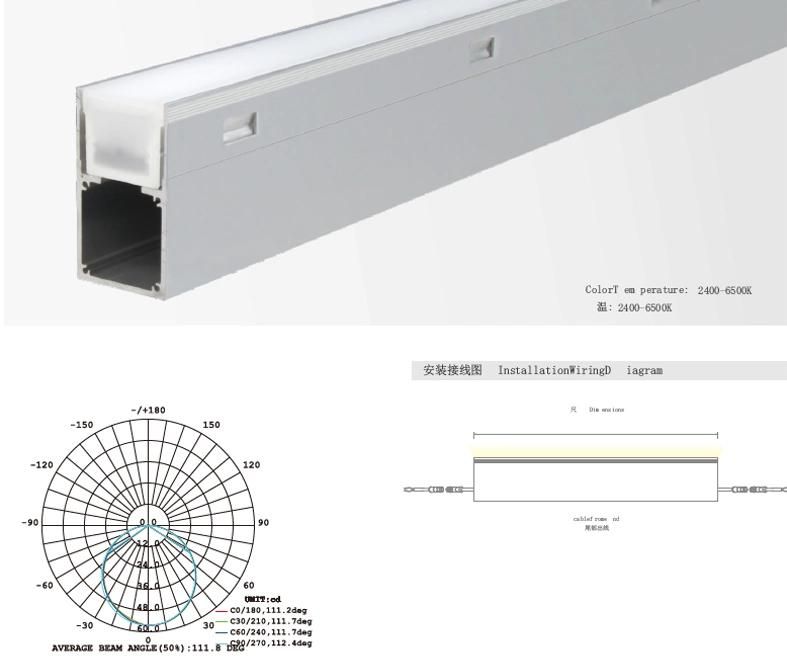 Big Power Low Voltage Outdoor and Indoor IP67 Waterproof Inground Linear LED Light