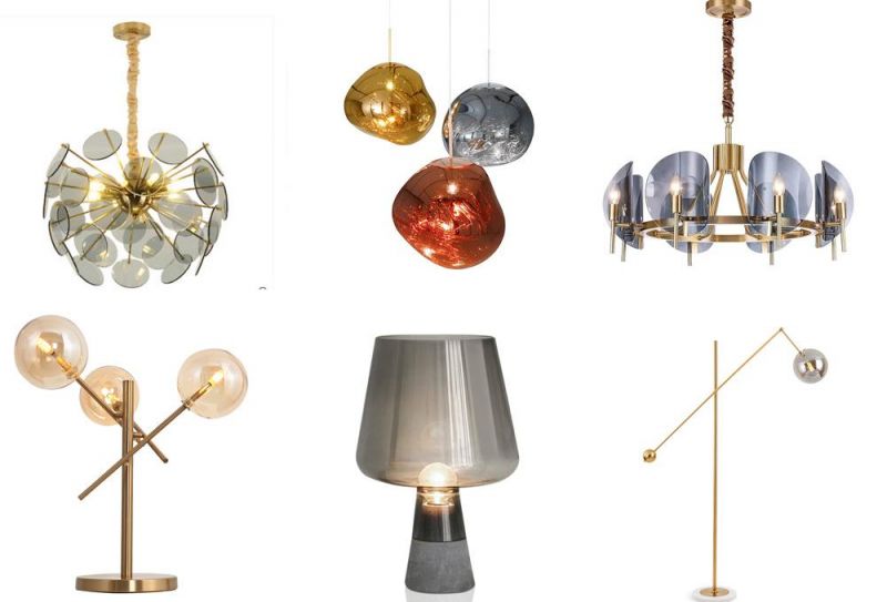 Modern Firefly Acrylic Leaf Chandelier