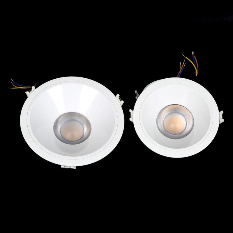 New Design Factory Price Quality Ra90 Wholesale 50° Aluminum Alloy Ceiling Recessed LED Down Light Spotlight Downlight with 7W 15W 20W 24W