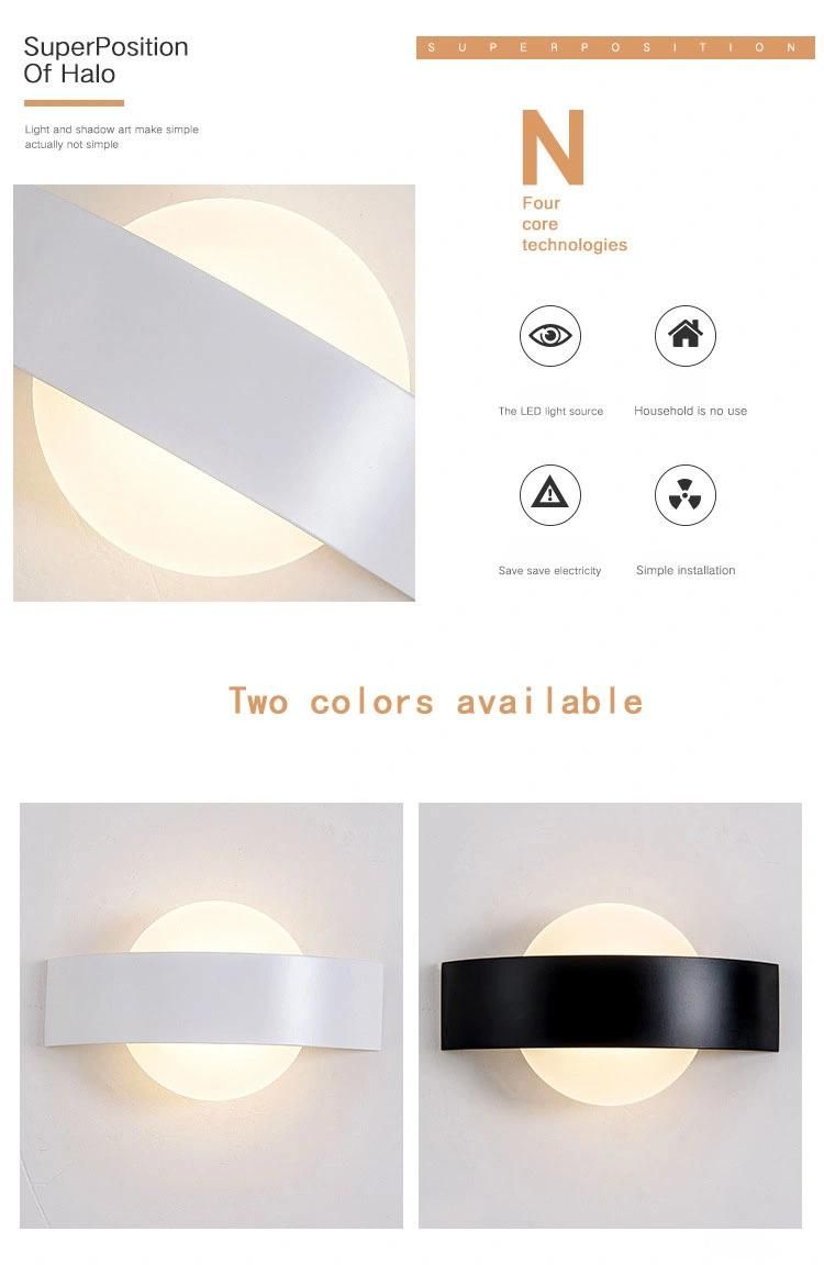 LED Nordic Wall Light Modern Minimalist Living Room Light Balcony Wall Light Corridor Aisle