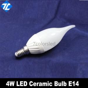 AC220V E14 4W SMD5730 320lm Ceramic Candle Light LED Spot Lamp