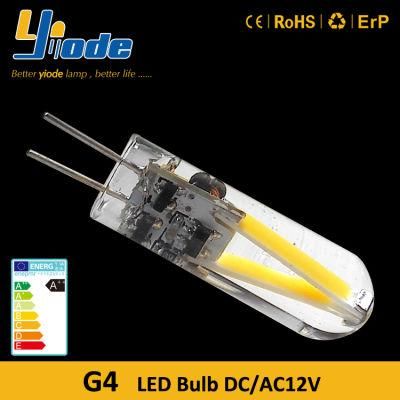 G4 LED 12V Filament Glass LED Bulb 3W for Chandelier